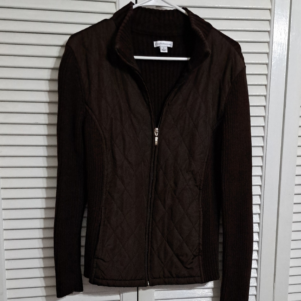 Croft & Barrow Dark Brown Quilted Jacket